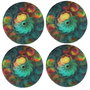 Hermia Conjunto de 4 Manteles Individuales Multicolor 37 cm